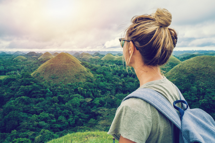 turismo em colinas de chocolate nas filipinas