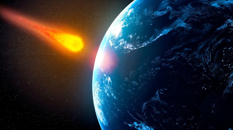 un asteroide impacte con la Tierra