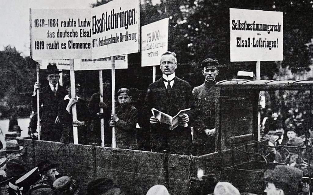 Protesta en Berlín contra el Tratado de Versalles