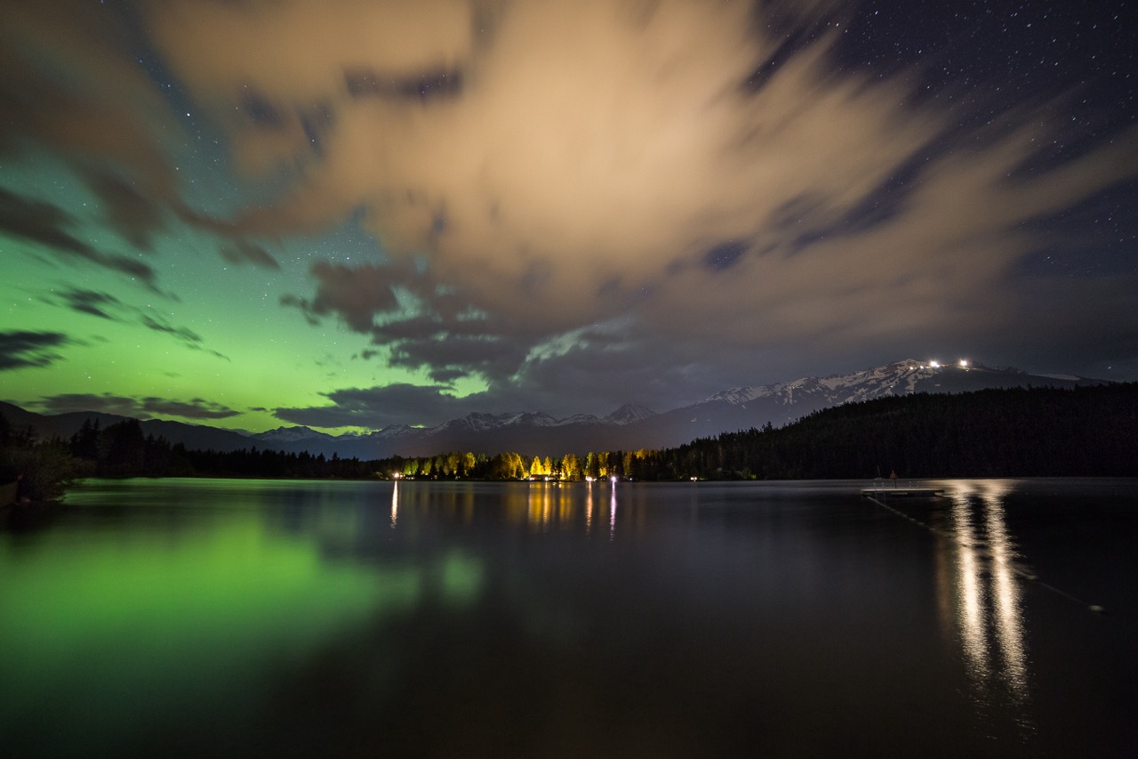 whistler auroras