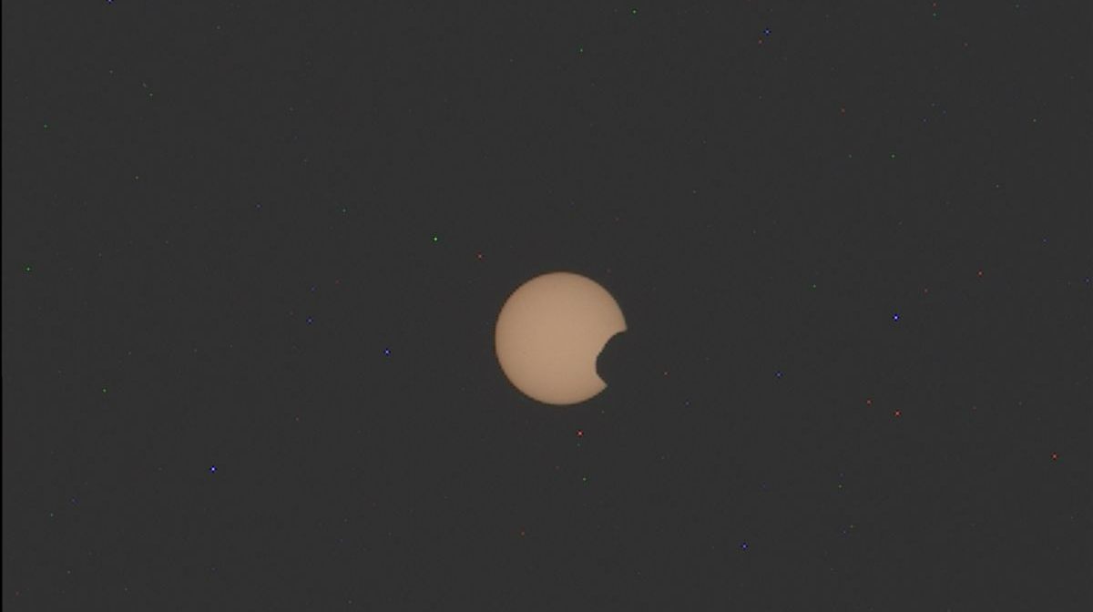 eclipse desde Marte