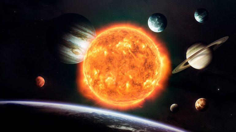 De qué color son los planetas del Sistema Solar