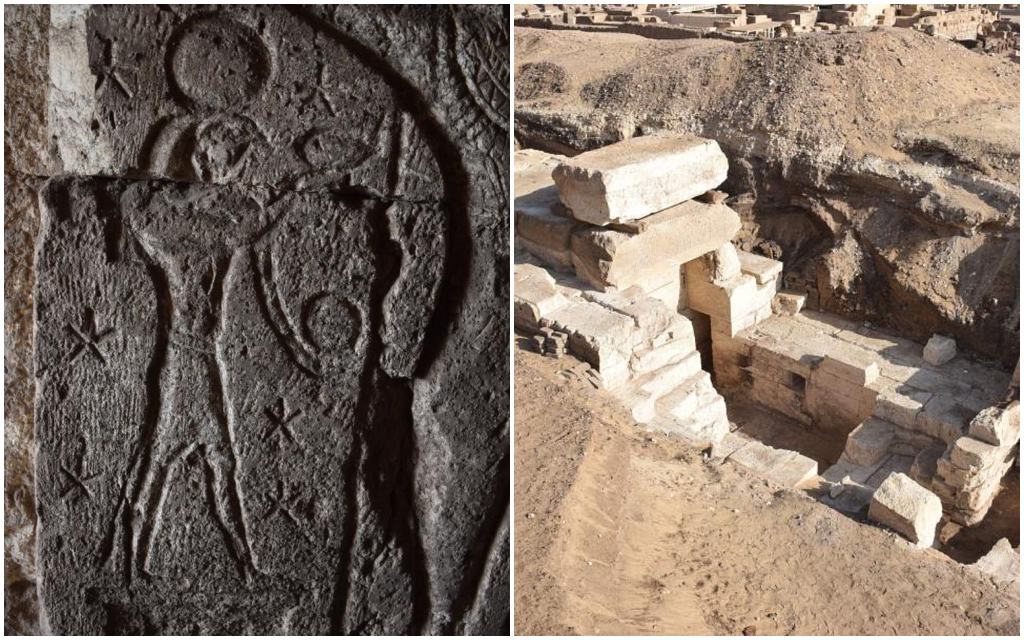 Arqueólogos descubren la entrada a un templo egipcio de 2,100 años de antigüedad